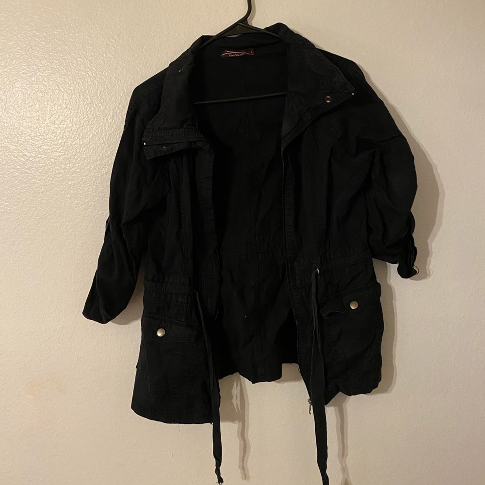 Black 3/4 Length Sleeved Jacket